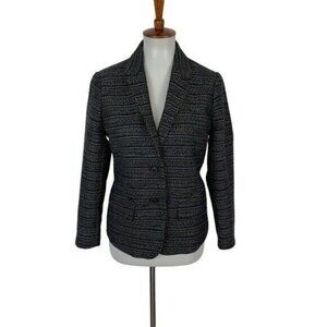 Lucky Brand Blue Blazer 4 Womens Career Office Casual Layering